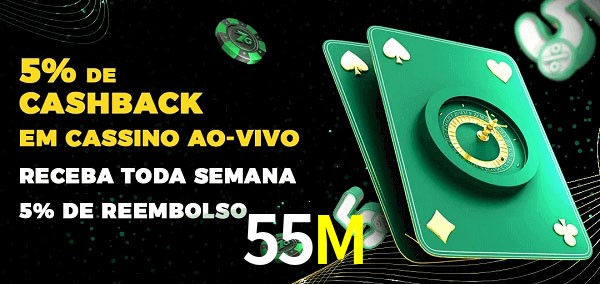 Promoções do cassino ao Vivo 55M